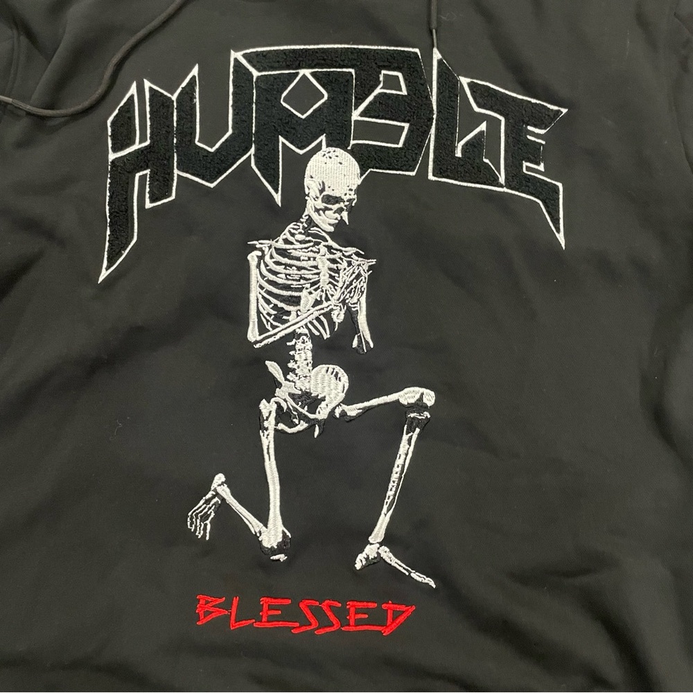 ROKU STUDIO Men’s‎ Humble Blessed Hoodie Black sz XL